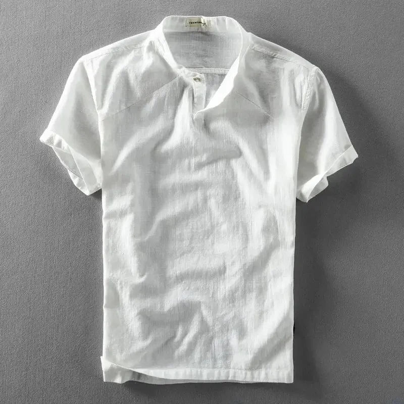Elegant Cotton/Linen Summer Shirt
