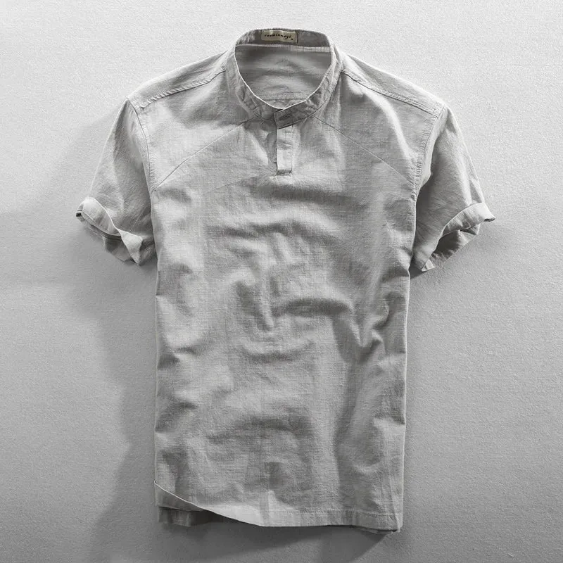 Elegant Cotton/Linen Summer Shirt