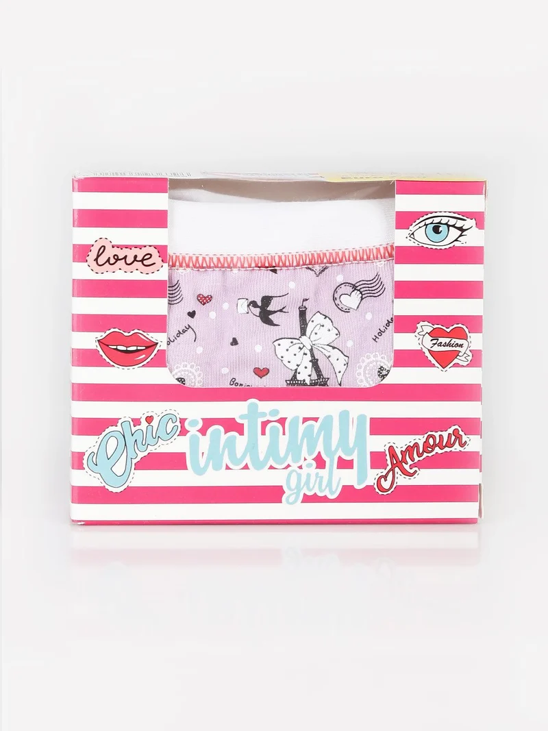 Slip bambina con stampe - lilla