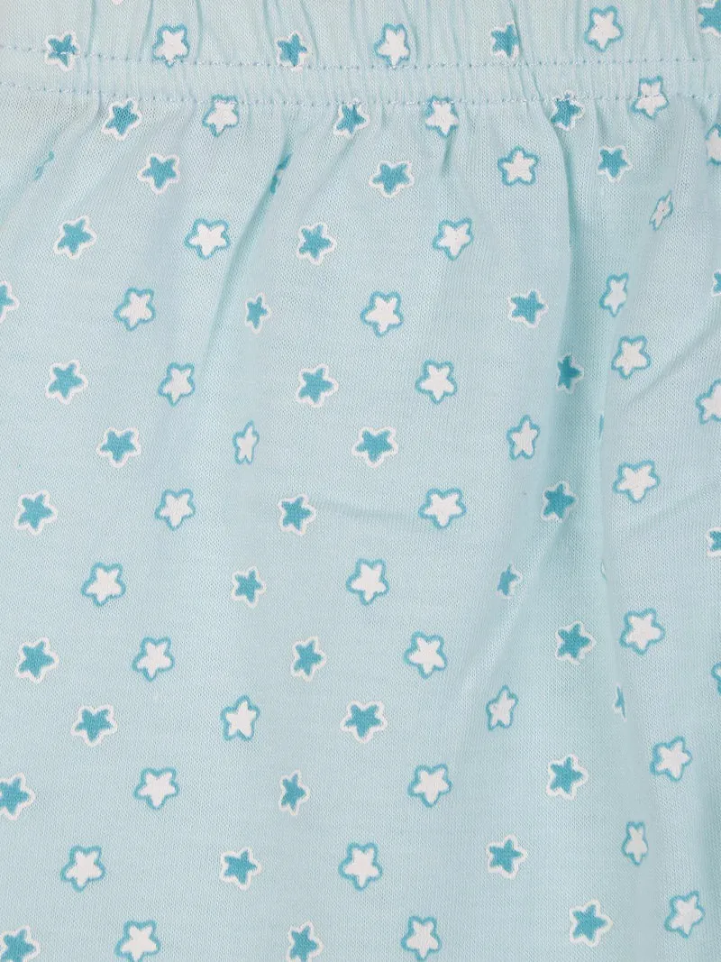Pigiama corto 2 pezzi bimba - azzurro