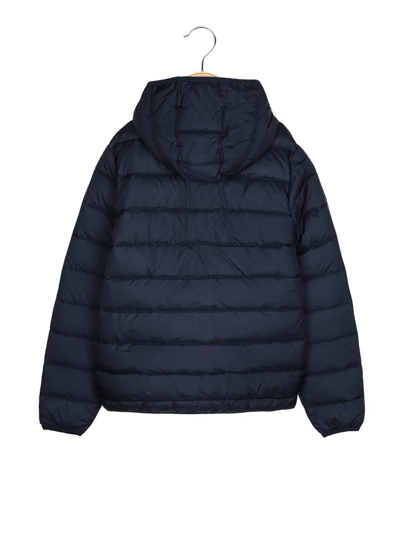 Giubbotto da bambino con cappuccio e zip - blu