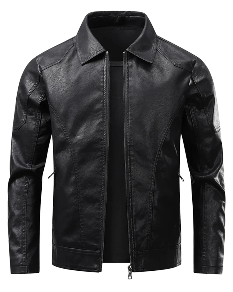 Elegant Leather Biker Jacket