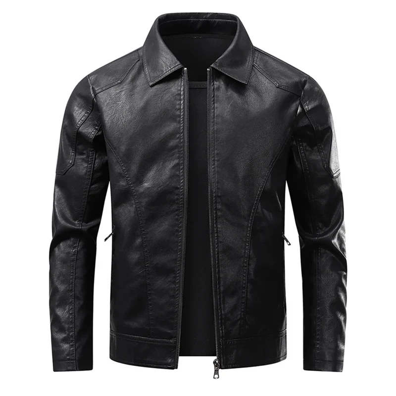 Elegant Leather Biker Jacket