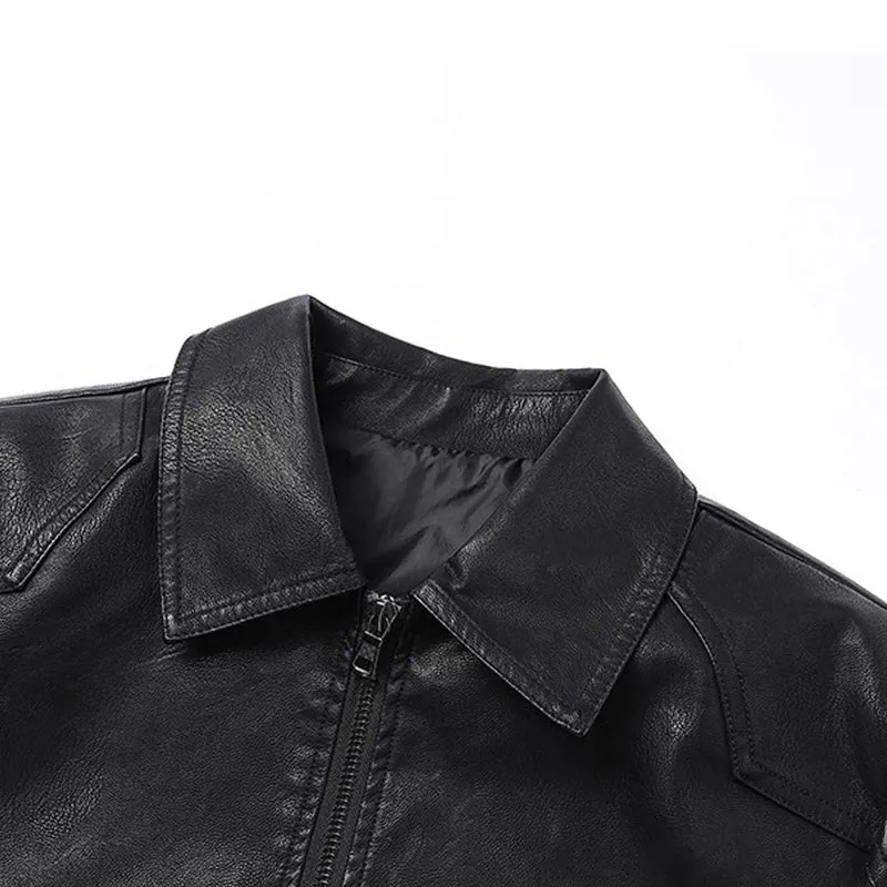 Elegant Leather Biker Jacket