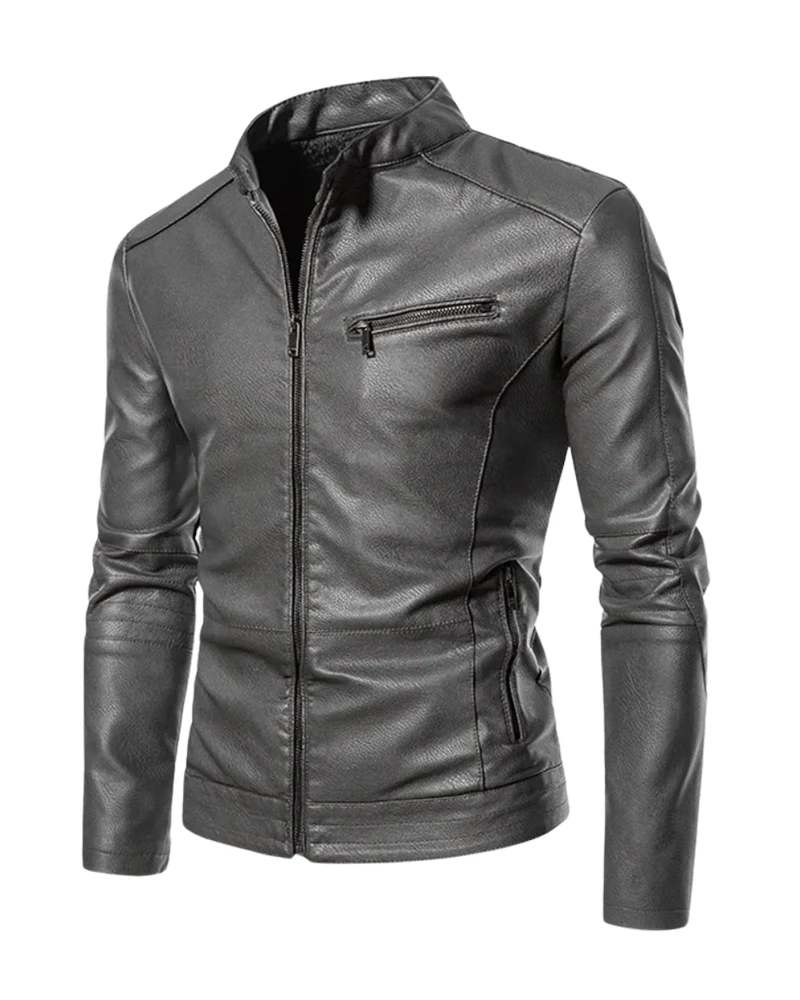 Elegant Leather Motorcycle Jacket