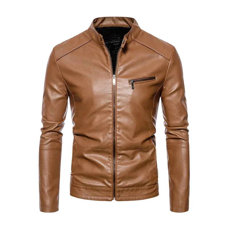 Elegant Leather Motorcycle Jacket
