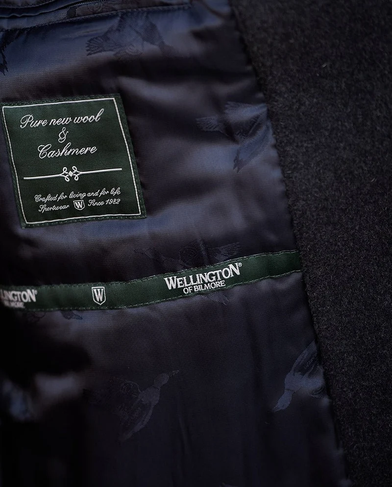 Stilvolle Herrenjacke "Brooklyn" in anthrazit aus Woll-Kaschmirqualität