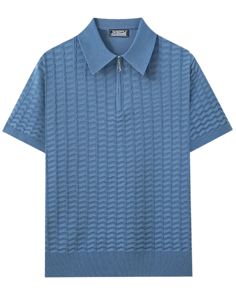 Elegant Zip Polo Shirt