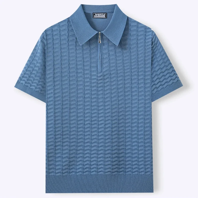 Elegant Zip Polo Shirt