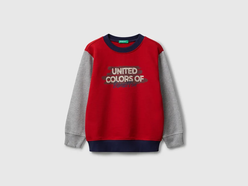 Sweatshirt mit normaler Passform und Aufdruck