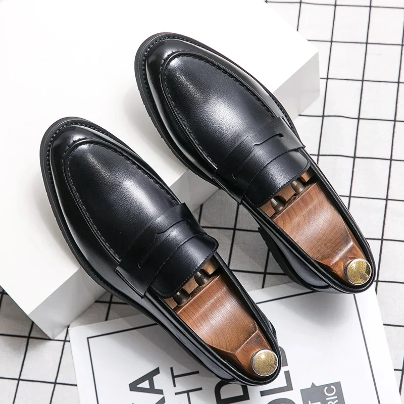 Elegant Leather Dress Loafers