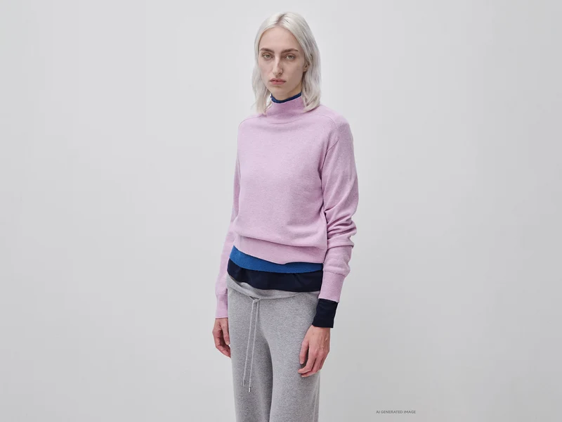 Rollkragenpullover aus Kaschmirmischung