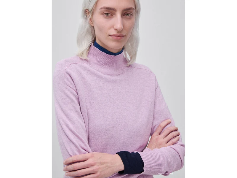 Rollkragenpullover aus Kaschmirmischung