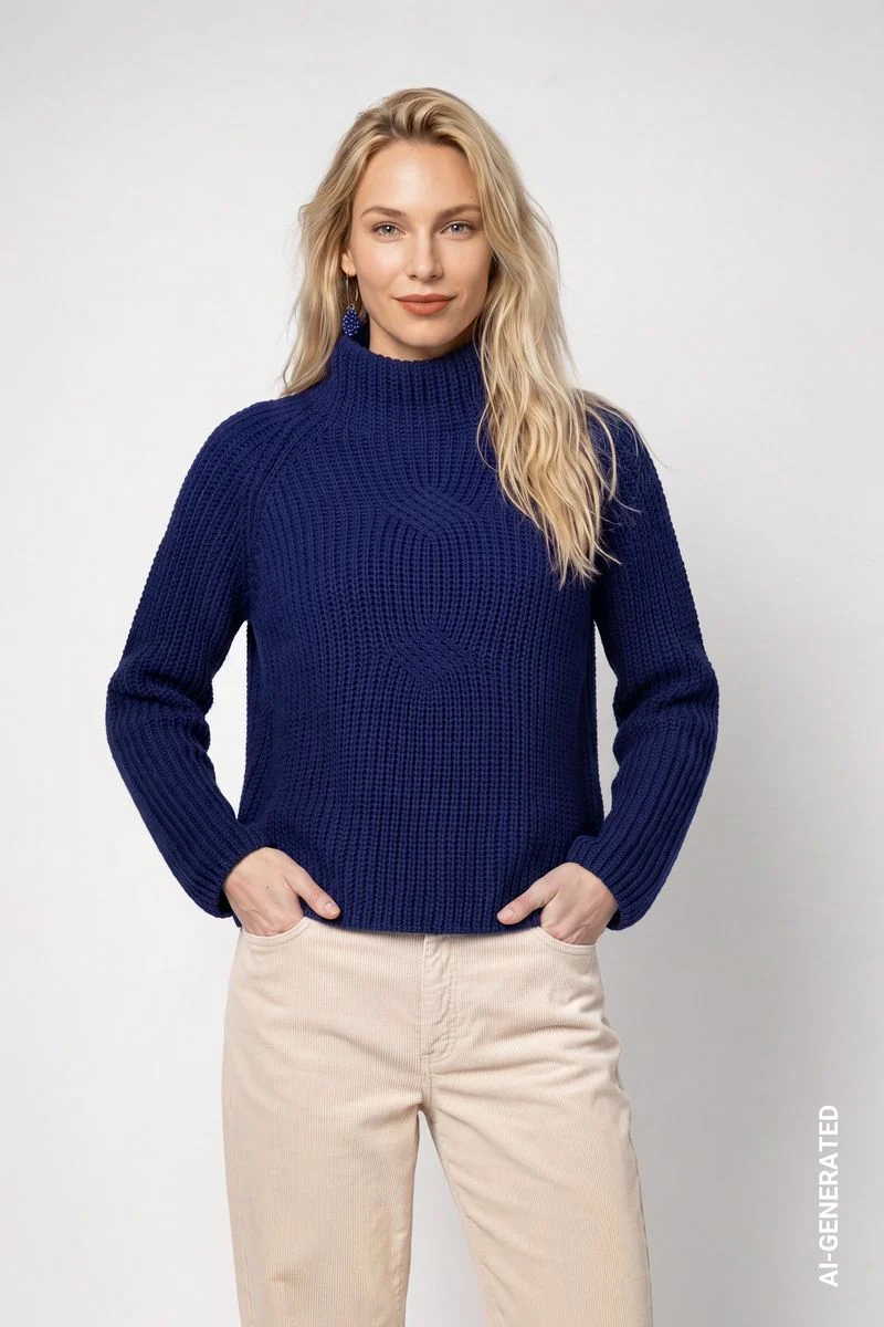 Strickpullover aus Chenillegarn