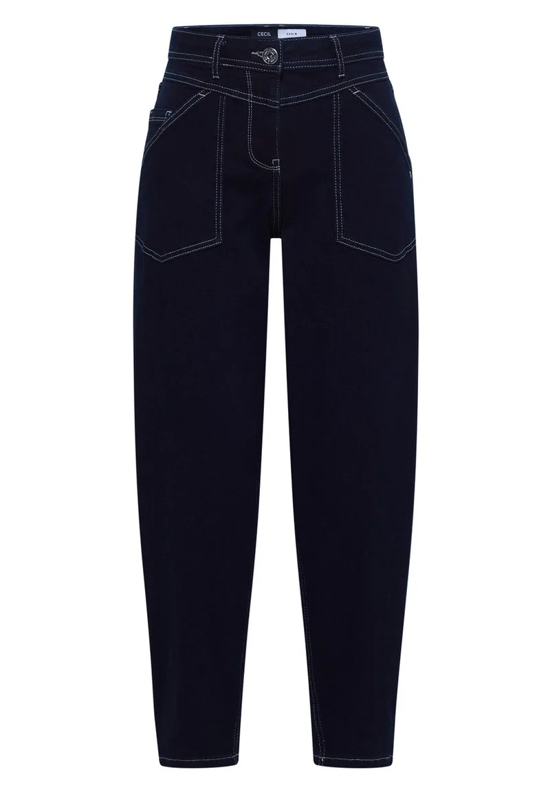 Barrel Leg Jeans mit Patch-Pockets