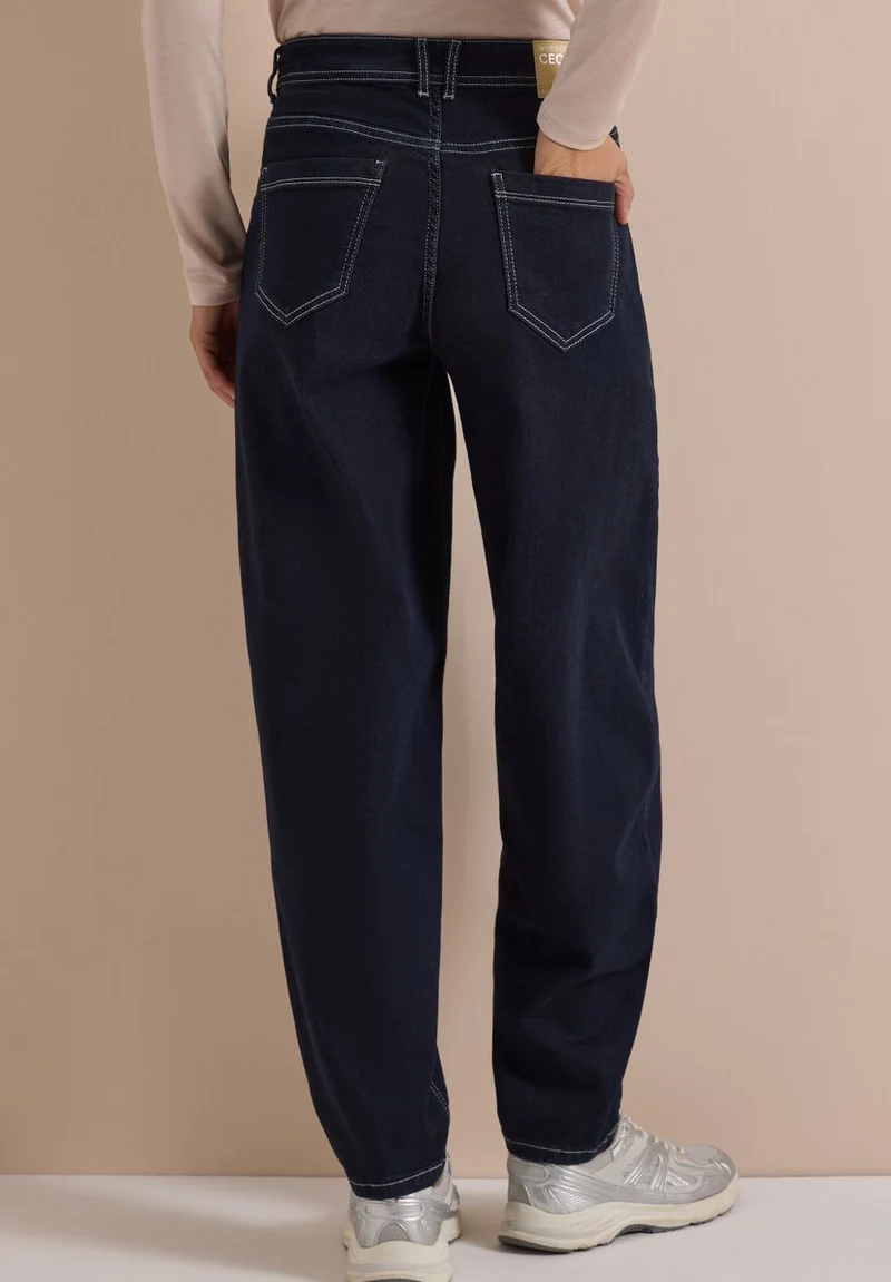Barrel Leg Jeans mit Patch-Pockets