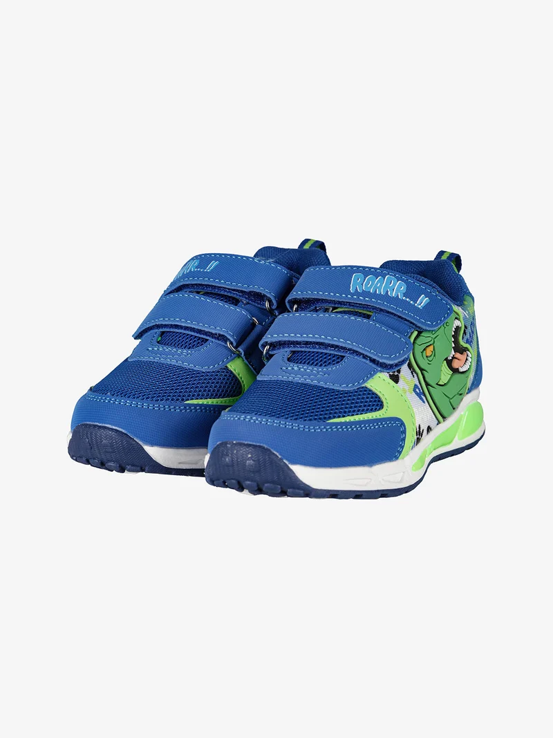 Sneakers da bambino con luci e strappi - blu