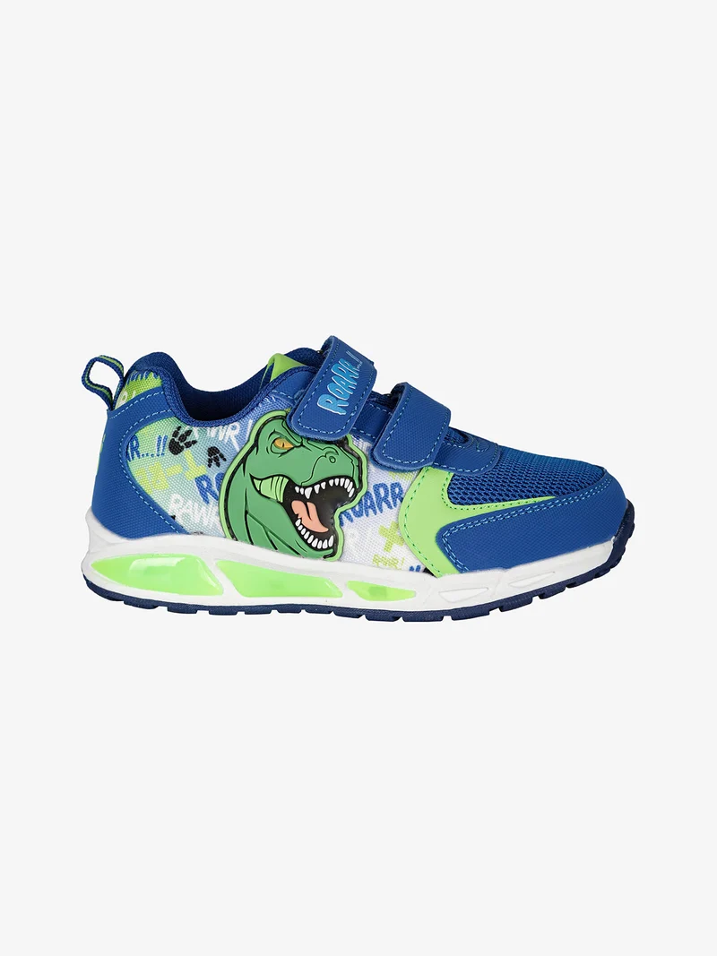 Sneakers da bambino con luci e strappi - blu