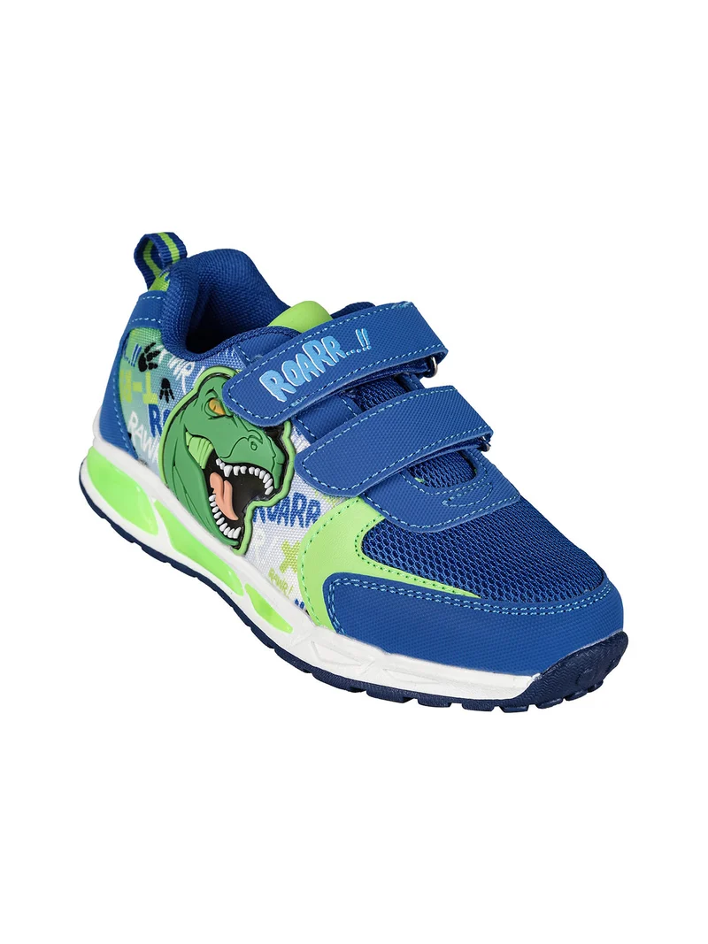 Sneakers da bambino con luci e strappi - blu