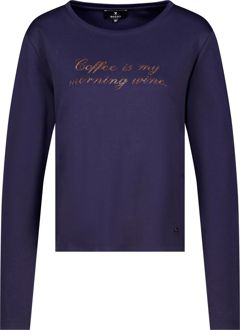 Langarmshirt mit Strassschriftzug