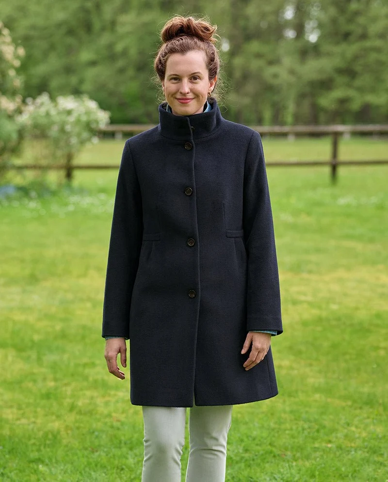 Damen Kurzmantel "Sofia" in navy