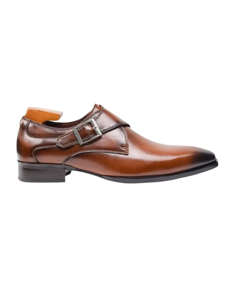Italian Leather Buckle Shoes