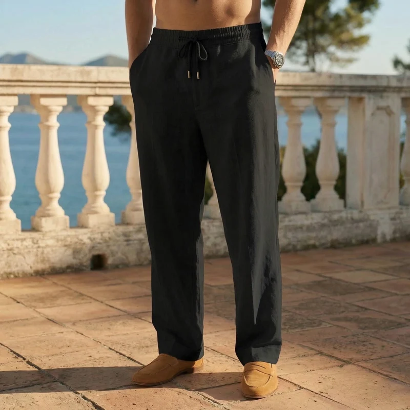Elegant Linen Beach Pants