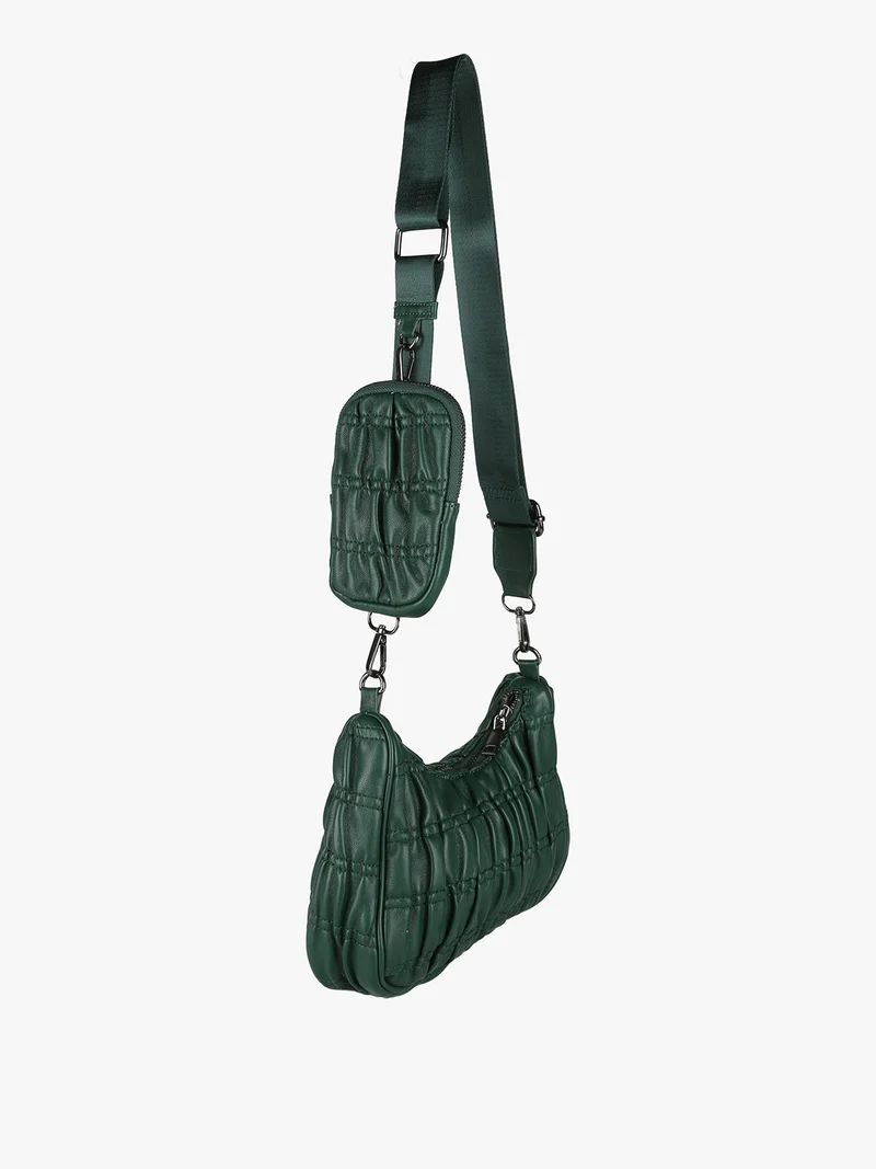 Borsa donna a tracolla con portamonete - verde