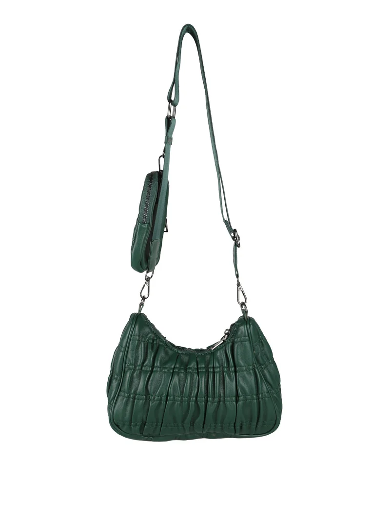 Borsa donna a tracolla con portamonete - verde