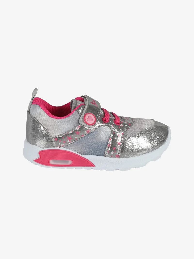 Sneakers da bambina con strappo - argento