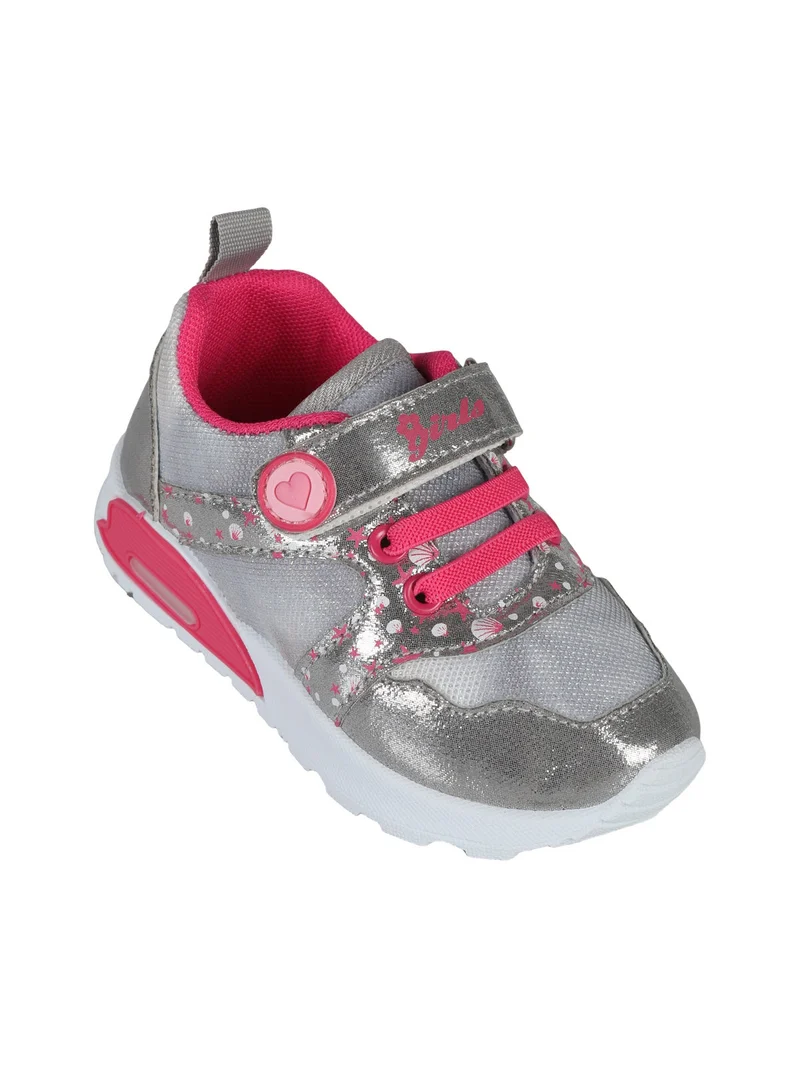 Sneakers da bambina con strappo - argento