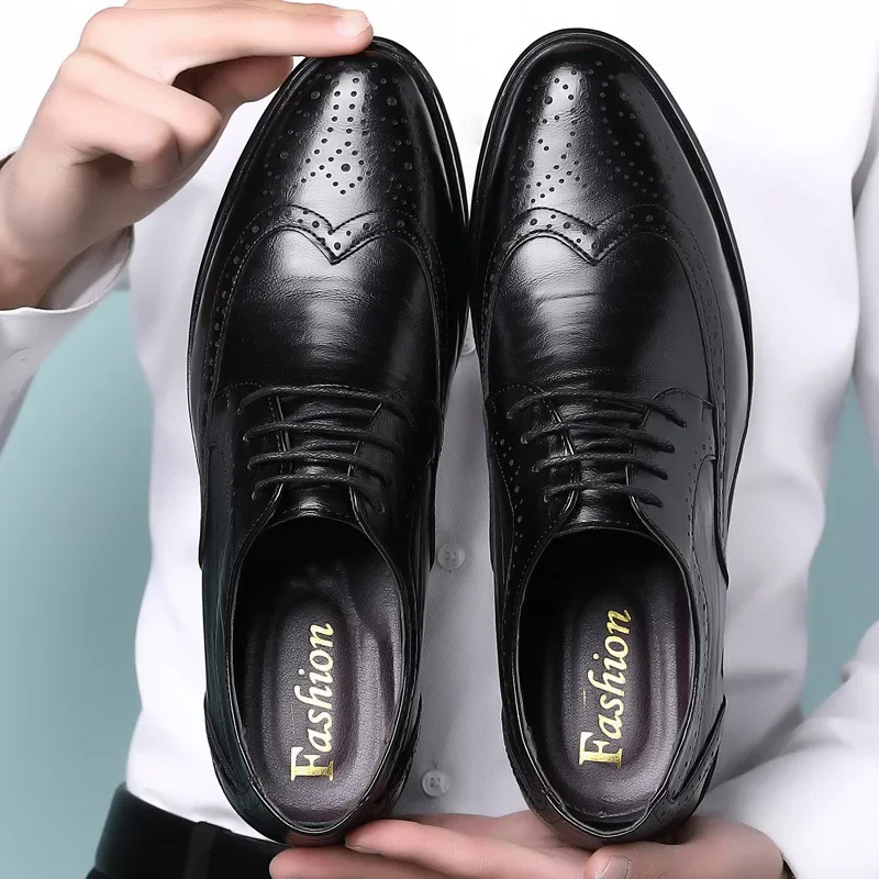 Elegant Leather Brogue Shoes