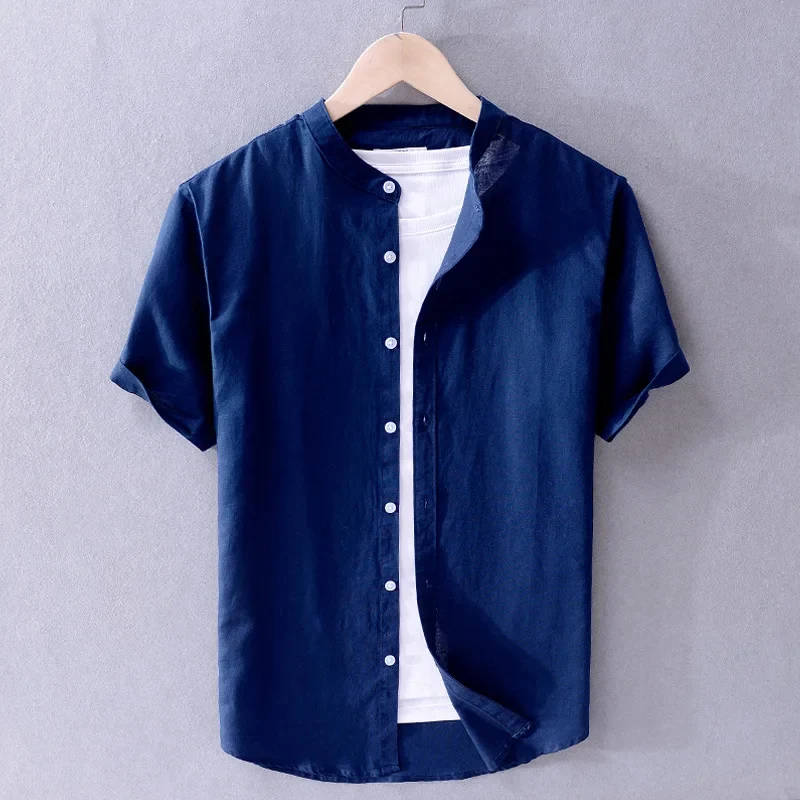 Casual Cotton/Linen Men's Shirt