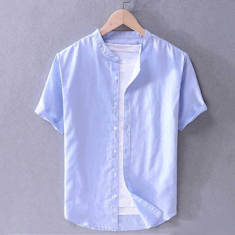 Casual Cotton/Linen Men's Shirt