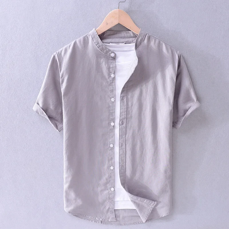 Casual Cotton/Linen Men's Shirt