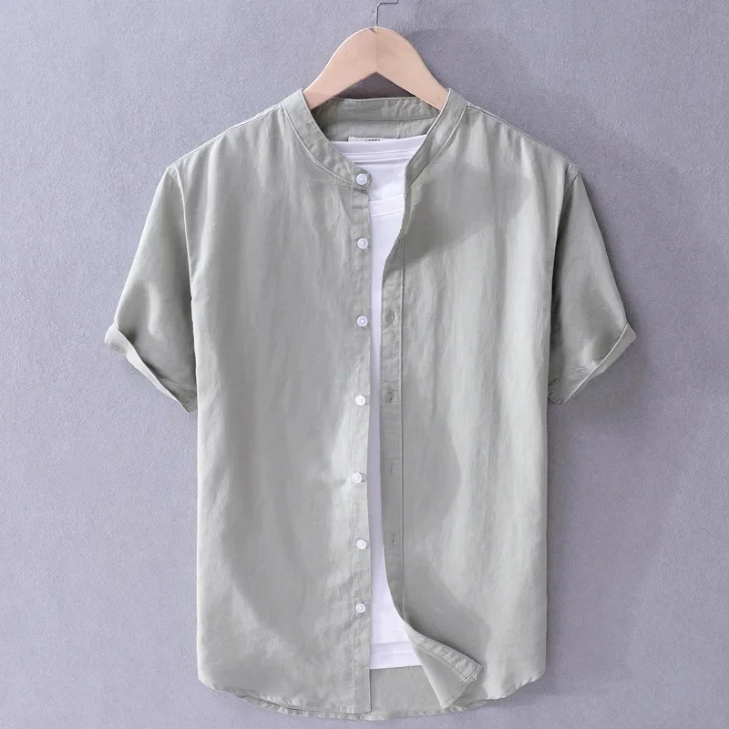Casual Cotton/Linen Men's Shirt