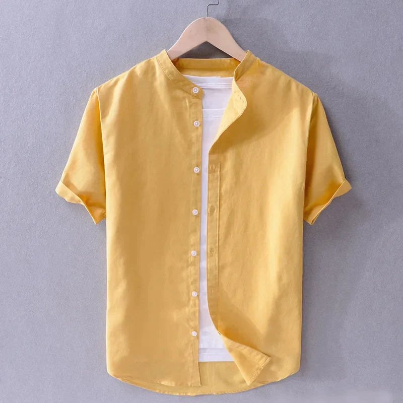 Casual Cotton/Linen Men's Shirt