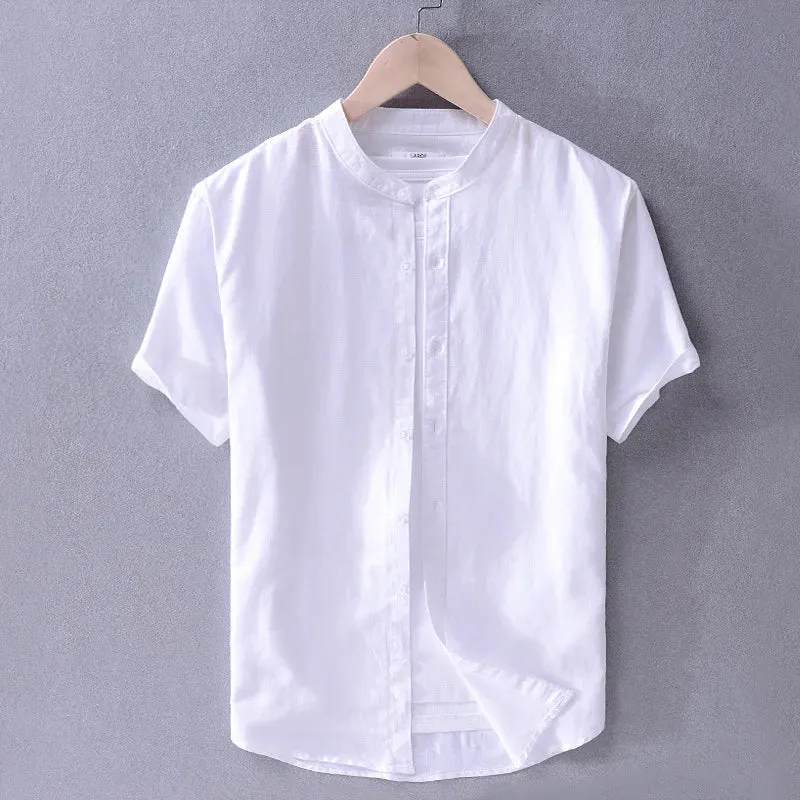Casual Cotton/Linen Men's Shirt