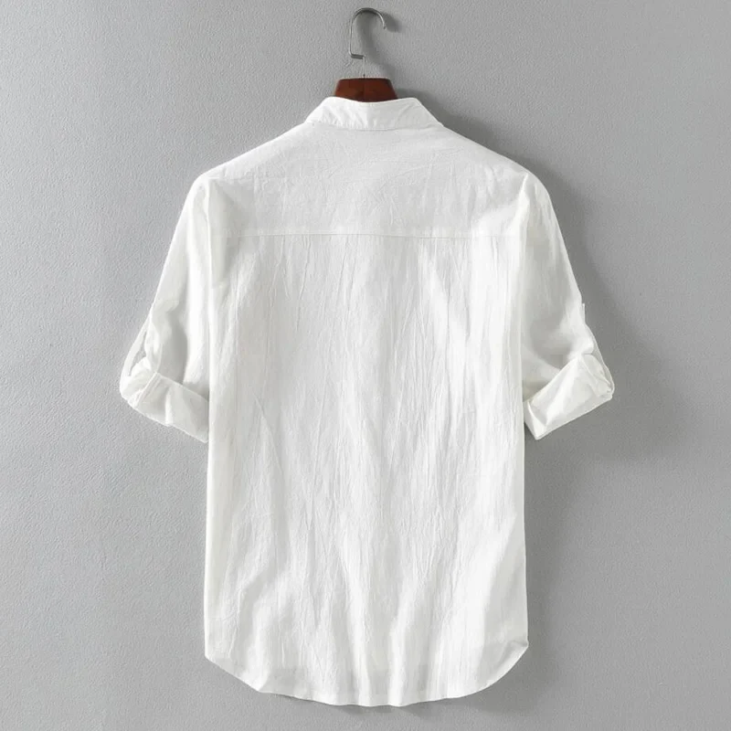 Short Sleeve Linen Men's Shirt
