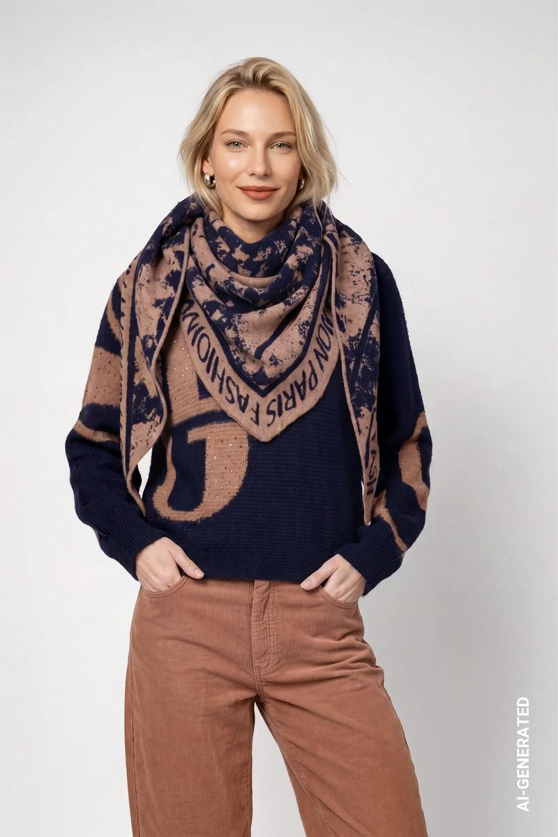 Schal mit Jacquard-Muster