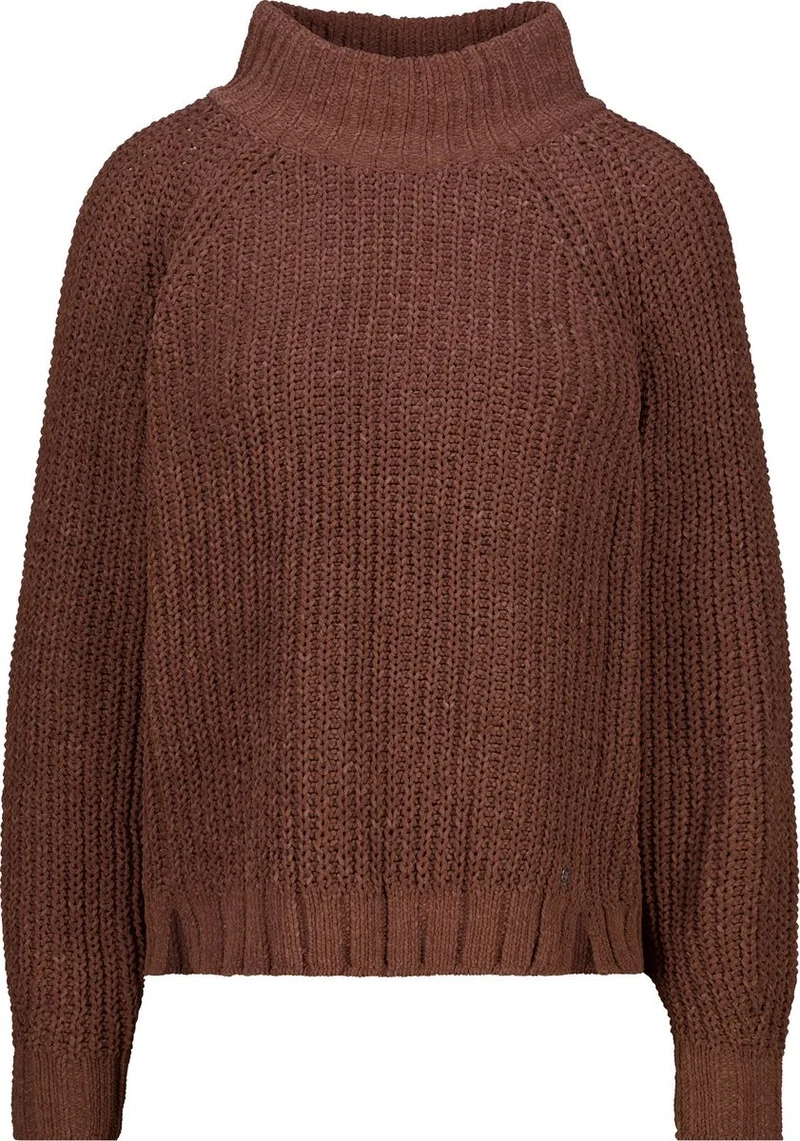 Strickpullover mit Stehkragen