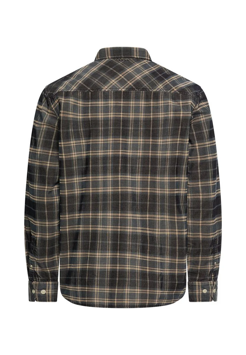 Baumwollhemd mit Button-Down-Kragen