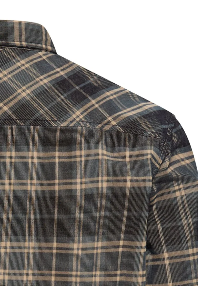 Baumwollhemd mit Button-Down-Kragen