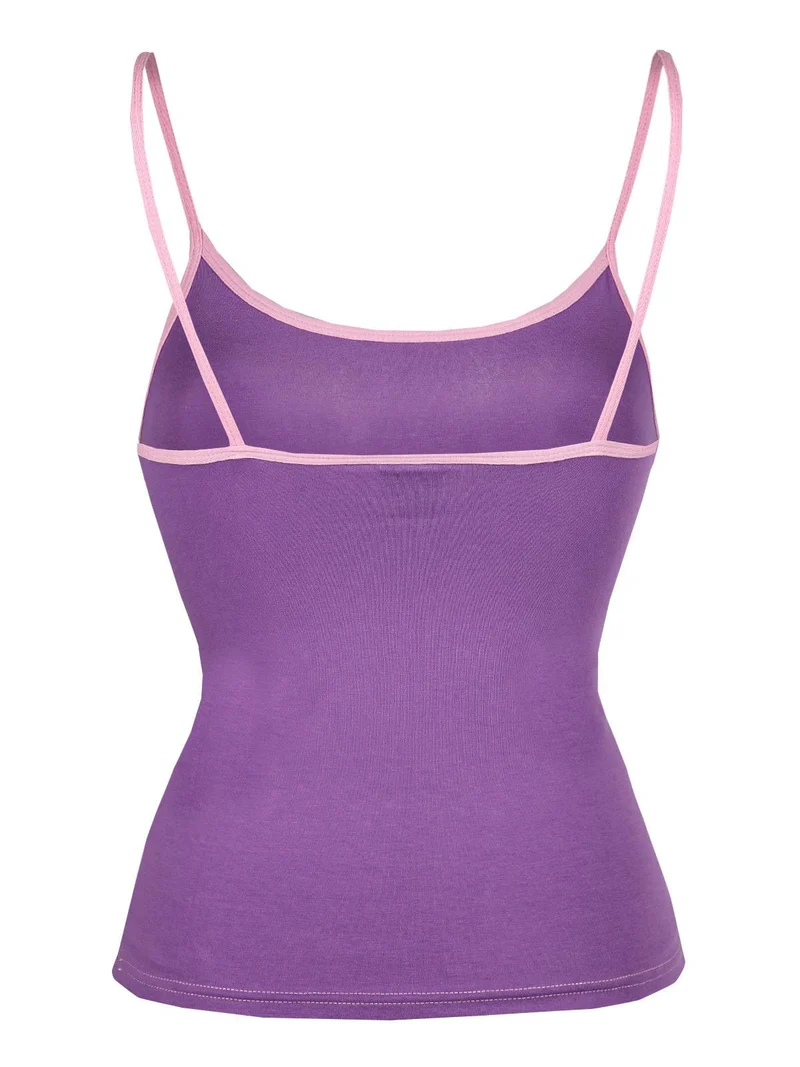 Canotta donna in cotone con spalline