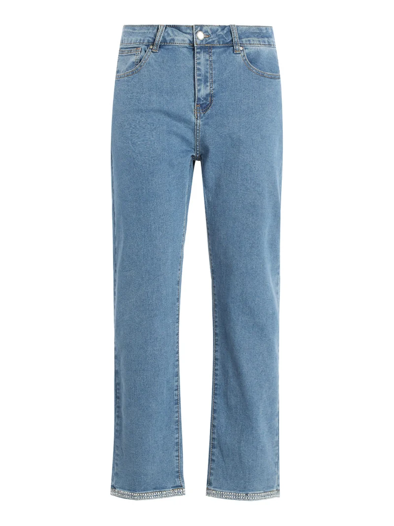 Jeans donna con strass sul finale - jeans