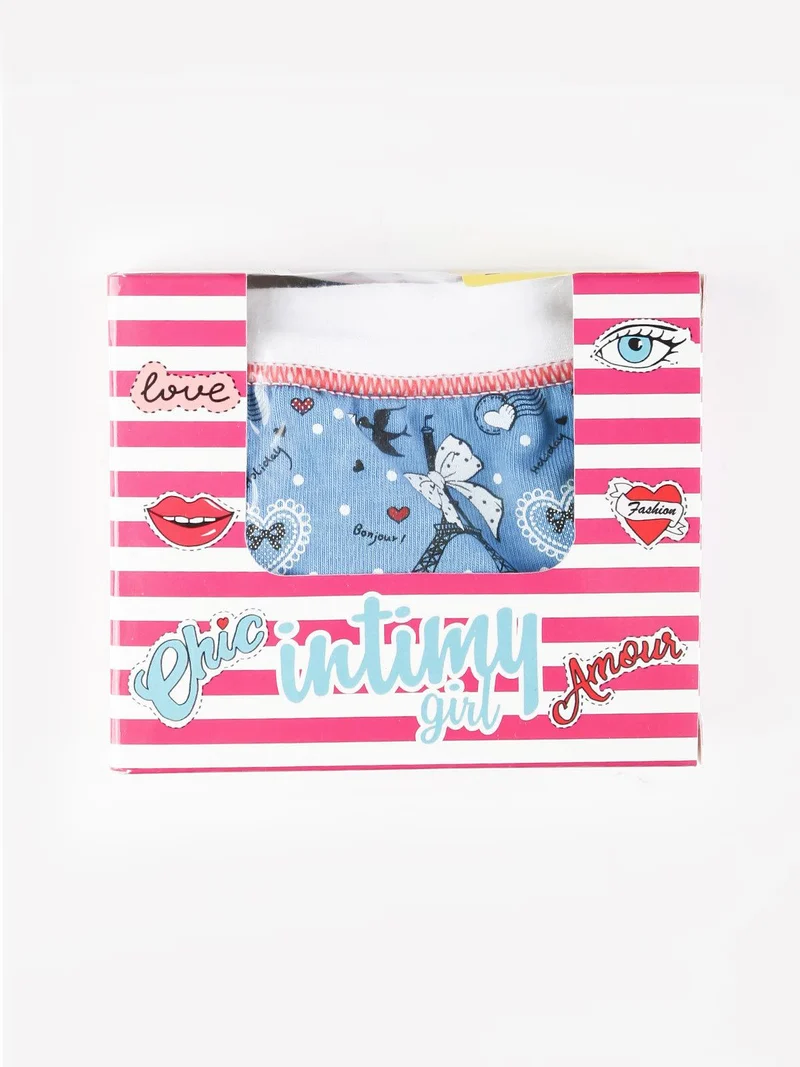 Slip bambina con stampe - blu