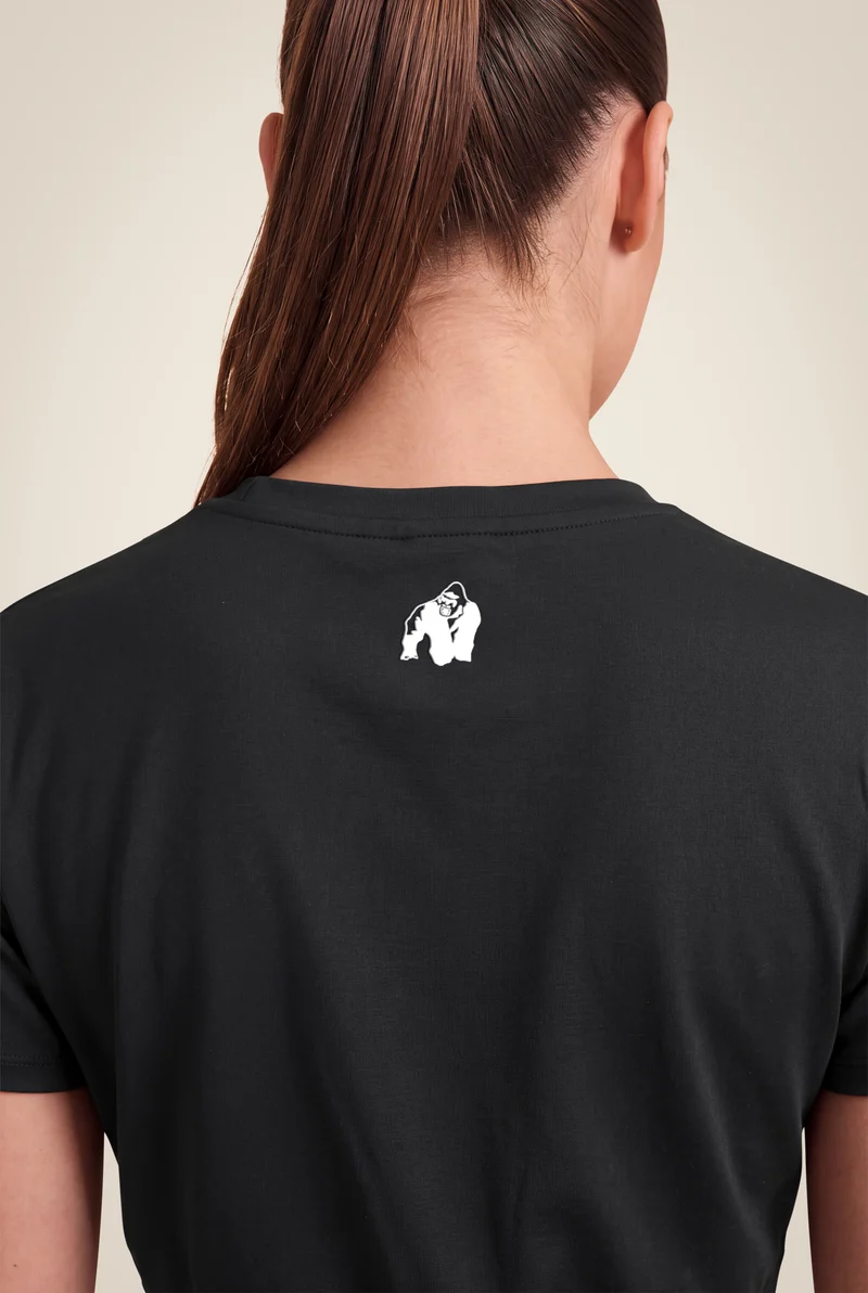 Colby Cropped T-Shirt - Black