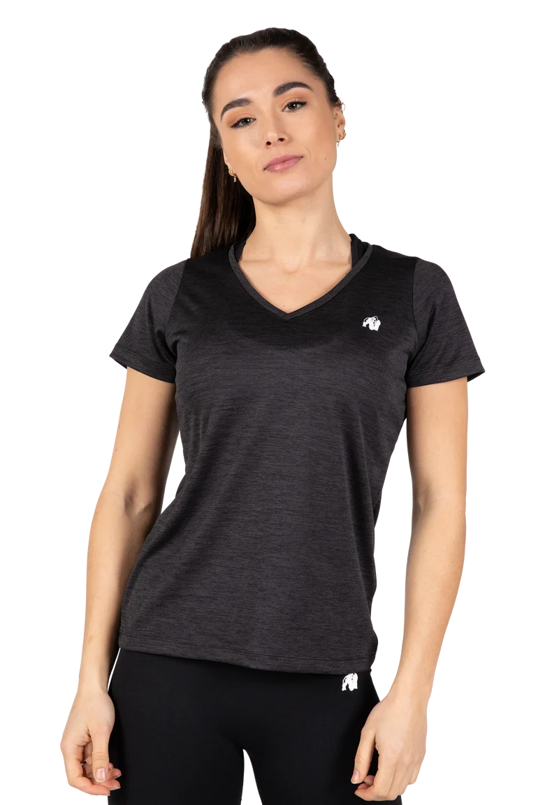 Elmira V-Neck T-Shirt - Black