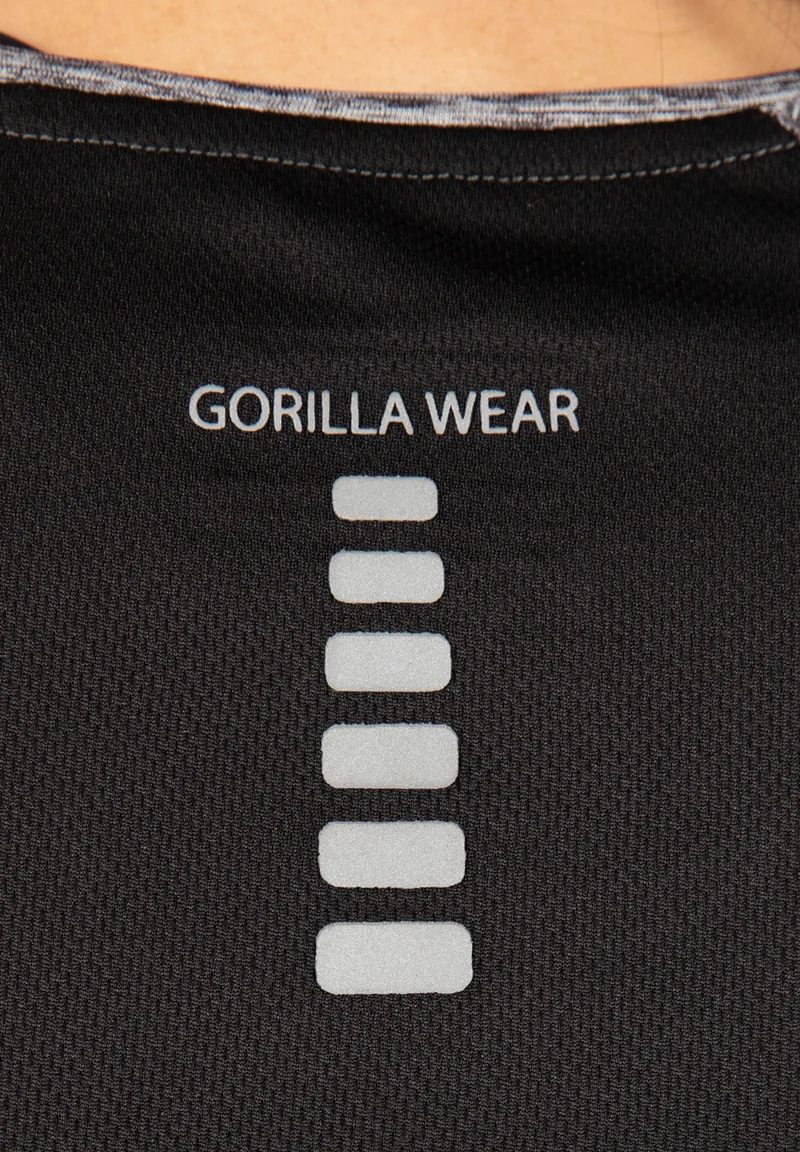 Monetta Performance T-Shirt - Gray Melange/Black