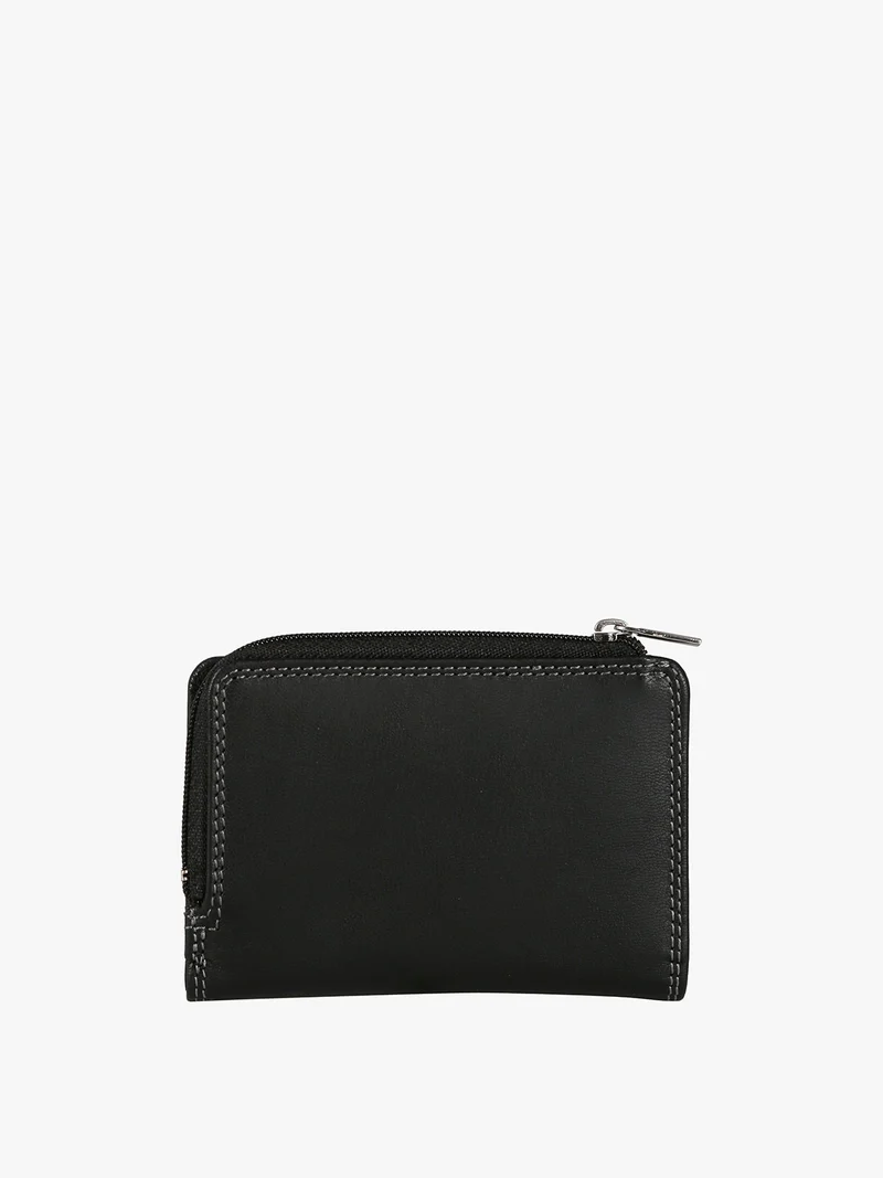 Portafoglio in pelle da uomo - nero